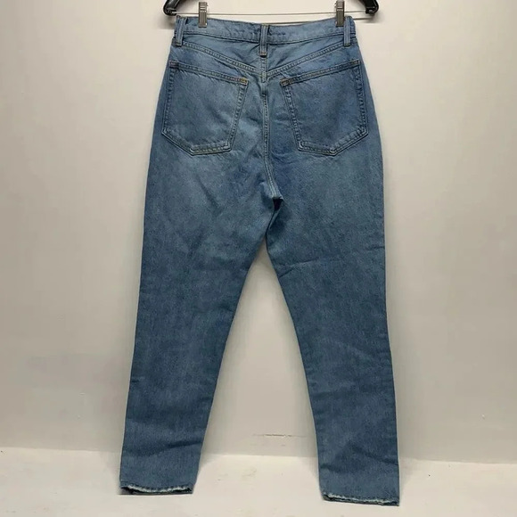 We Wore What Jeans Denim Mom Jean Boot Cut Button Fly Light Blue Y2K Size 29 - Picture 4 of 8